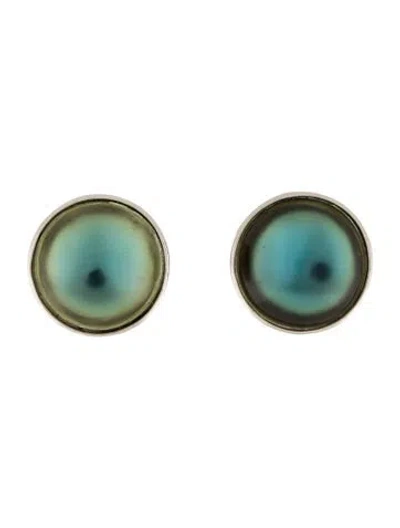 Pre-owned Sonia Rykiel Glass Stud Clip-on Earrings In Multi