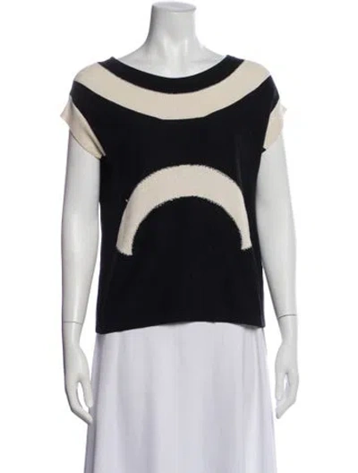 Pre-owned Sonia Rykiel Graphic Print Crew Neck Top In Multi