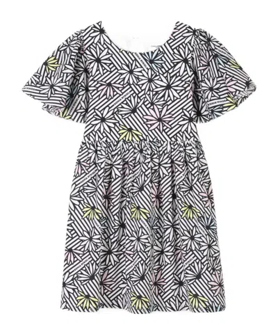 Sonia Rykiel Graphic-print Mini Dress In Black/white