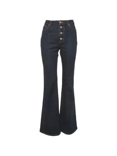 Pre-owned Sonia Rykiel High-waisted Flared Jeans In Blue