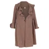 Sonia Rykiel Houndstooth Coat In Brown Wool In Brown
