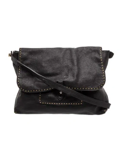 Pre-owned Sonia Rykiel Leather Crossbody Bag In Black