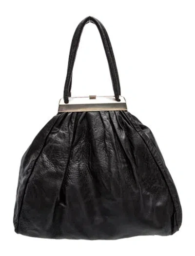 Pre-owned Sonia Rykiel Leather Hobo In Black