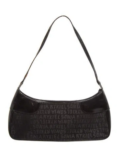Pre-owned Sonia Rykiel Leather Shoulder Bag In Black