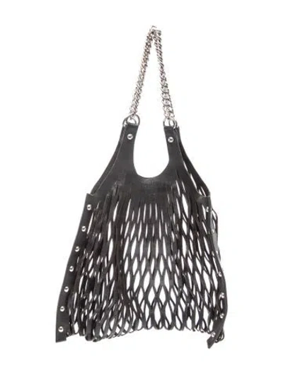 Pre-owned Sonia Rykiel Leather Shoulder Bag In Grey