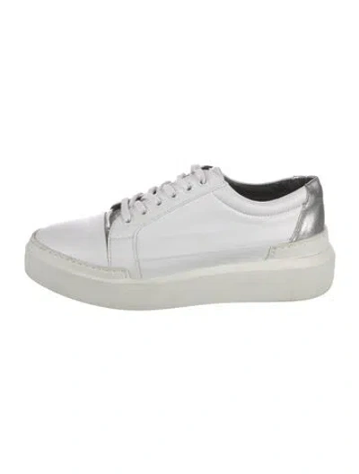 Pre-owned Sonia Rykiel Leather Sneakers In White