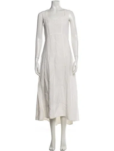 Pre-owned Sonia Rykiel Linen Long Dress In Neutral