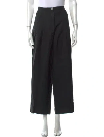 Pre-owned Sonia Rykiel Linen Wide Leg Pants In Blue