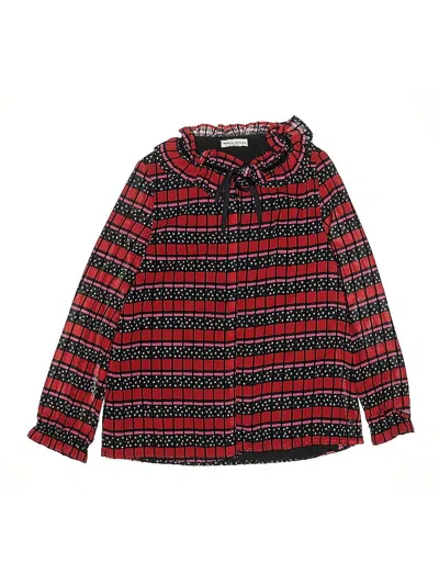 Pre-owned Sonia Rykiel Kids' Long Sleeve Button Down Shirt In Red