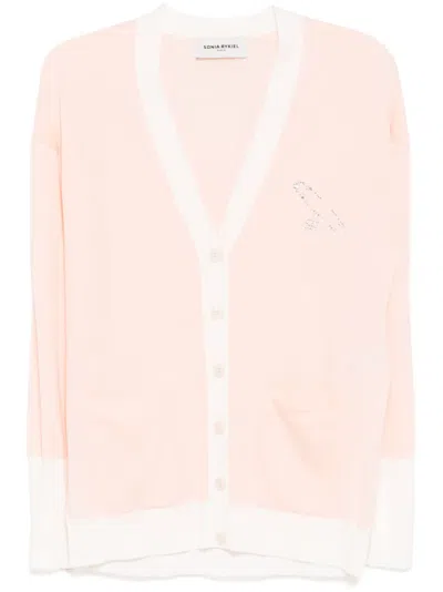 Sonia Rykiel Long-sleeves Cardigan In Pink