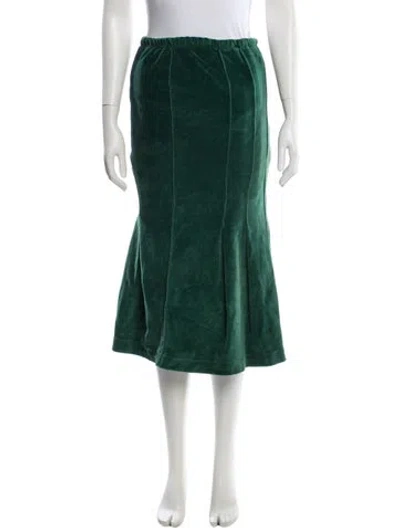 Pre-owned Sonia Rykiel Midi Length Skirt In Green
