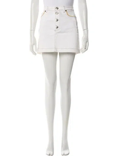Pre-owned Sonia Rykiel Mini Skirt In White