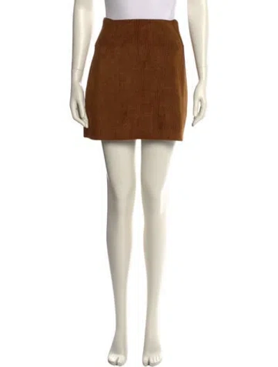 Pre-owned Sonia Rykiel Mini Skirt In Yellow