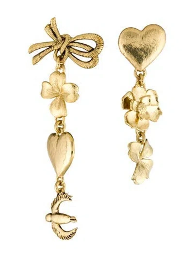 Pre-owned Sonia Rykiel Mismatched Drop Earrings In Multi