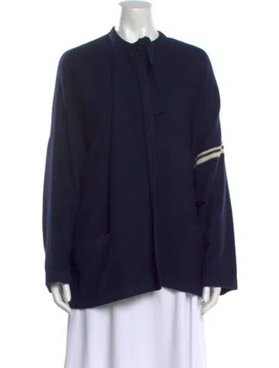 Pre-owned Sonia Rykiel Mock Neck Sweater In Blue