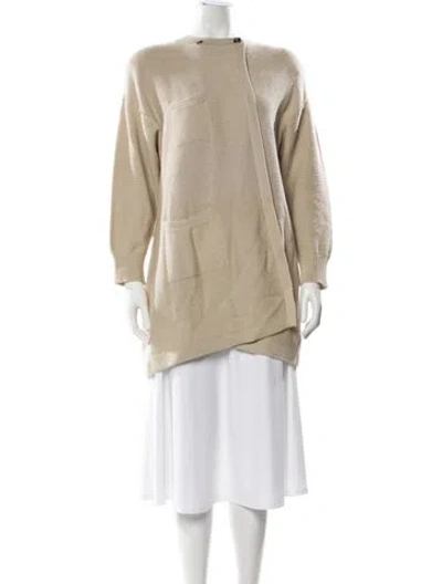 Pre-owned Sonia Rykiel Mock Neck Sweater In Neutral