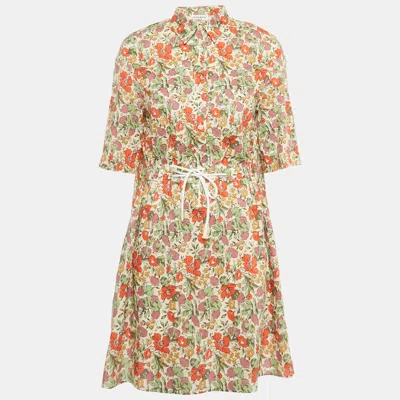 Pre-owned Sonia Rykiel Multicolor Floral Print Cotton Short Dress S