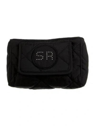 Pre-owned Sonia Rykiel Nylon Cosmetic Bag In Black