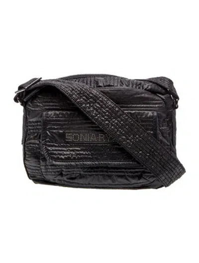 Pre-owned Sonia Rykiel Nylon Crossbody Bag In Black