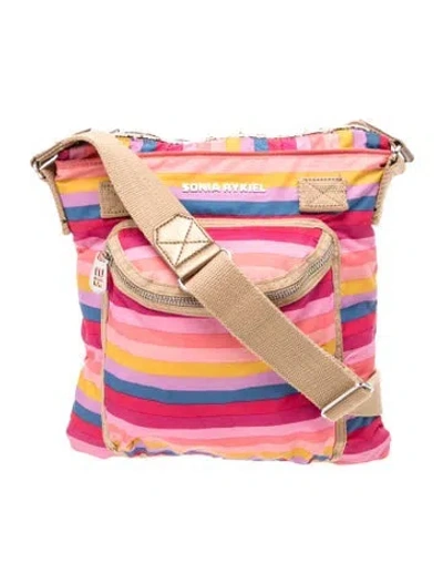 Pre-owned Sonia Rykiel Nylon Crossbody Bag In Pink