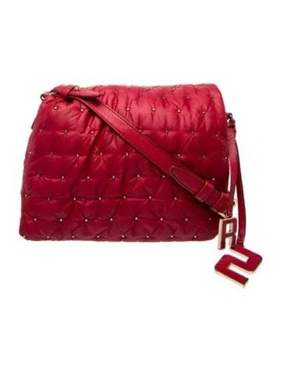 Pre-owned Sonia Rykiel Nylon Crossbody Bag In Red