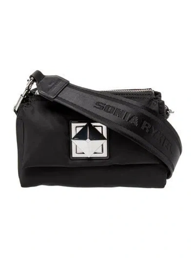 Pre-owned Sonia Rykiel Nylon Crossbody Bag W/ Tags In Black