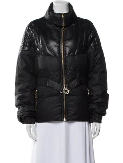 Pre-owned Sonia Rykiel Nylon Down Jacket In Black