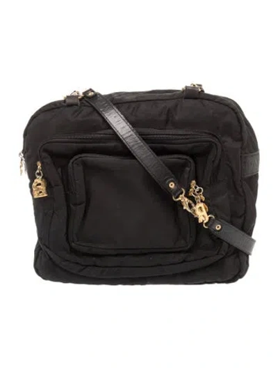 Pre-owned Sonia Rykiel Nylon Shoulder Bag In Black