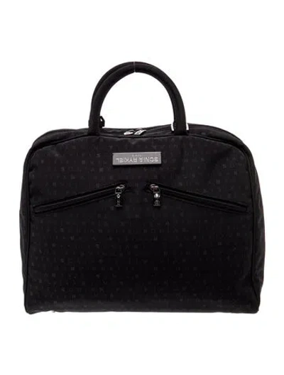 Pre-owned Sonia Rykiel Nylon Top Handle Bag In Black