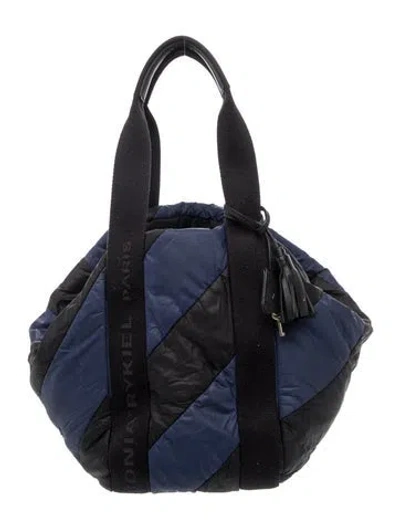 Pre-owned Sonia Rykiel Nylon Top Handle Bag In Blue