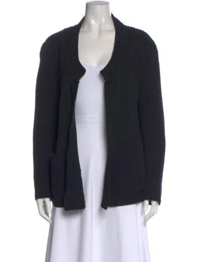 Pre-owned Sonia Rykiel Open Front Sweater In Black