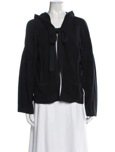Pre-owned Sonia Rykiel Open Front Sweater In Black