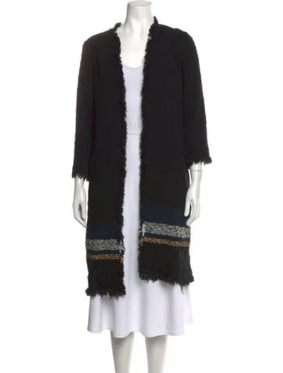 Pre-owned Sonia Rykiel Open Front Sweater In Black