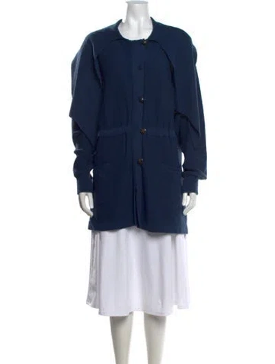 Pre-owned Sonia Rykiel Open Front Sweater In Blue