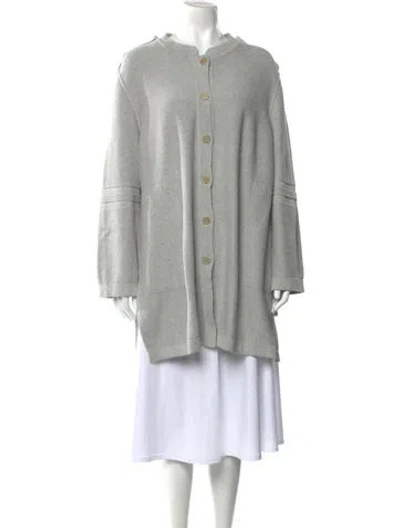 Pre-owned Sonia Rykiel Open Front Sweater In Gray