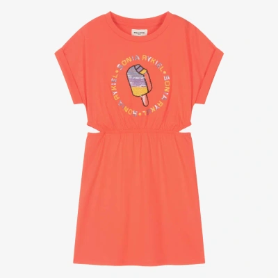 Sonia Rykiel Paris Teen Girls Orange Organic Cotton Dress