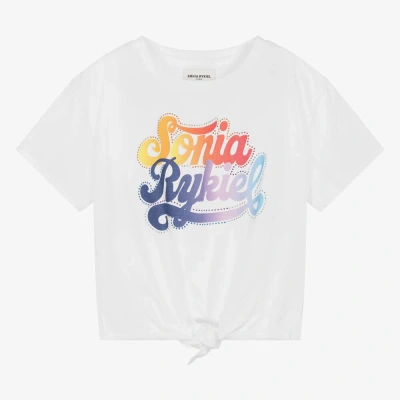 Sonia Rykiel Paris Teen Girls White Organic Cotton T-shirt
