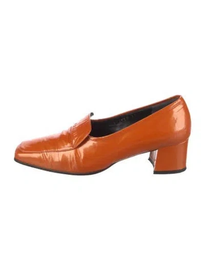 Pre-owned Sonia Rykiel Patent Leather Pumps In Orange