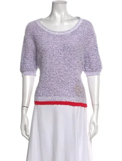 Pre-owned Sonia Rykiel Patterned Crew Neck Sweater In Multicolor