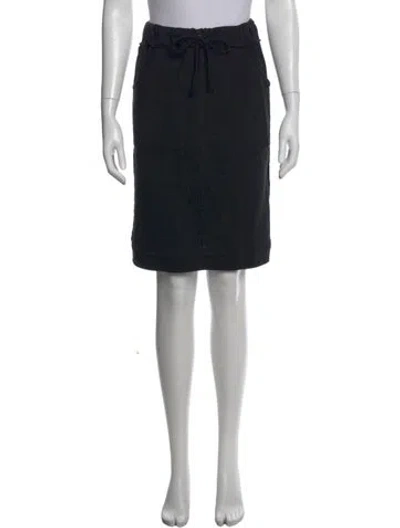 Pre-owned Sonia Rykiel Pleated Accents Knee-length Skirt In Black