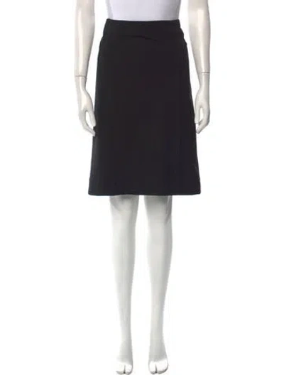 Pre-owned Sonia Rykiel Pleated Accents Knee-length Skirt In Blue