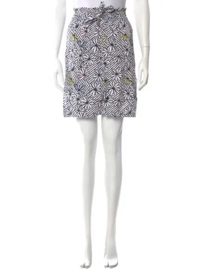 Pre-owned Sonia Rykiel Printed Knee-length Skirt In Blue