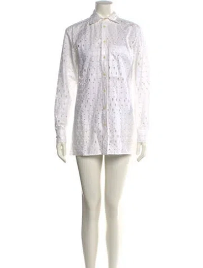 Pre-owned Sonia Rykiel Printed Mini Dress In White