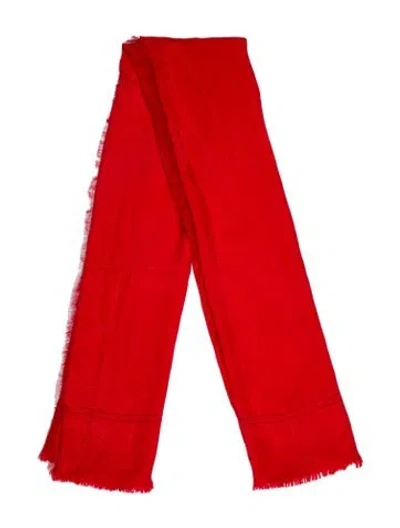 Pre-owned Sonia Rykiel Printed Scarf In Red