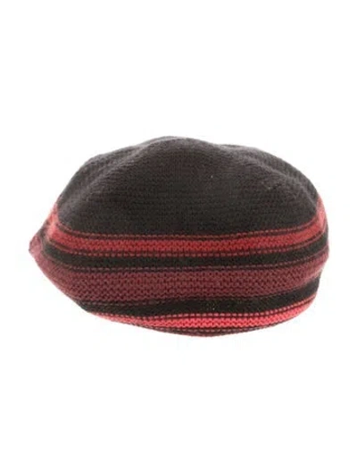 Pre-owned Sonia Rykiel Printed Wool Beanie In Black