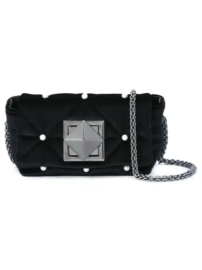 Sonia Rykiel Quilted Crossbody Bag In Black