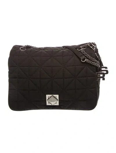 Pre-owned Sonia Rykiel Quilted Crossbody Bag In Black