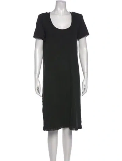 Pre-owned Sonia Rykiel Scoop Neck Knee-length Dress In Black