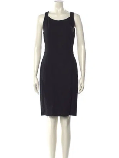 Pre-owned Sonia Rykiel Scoop Neck Knee-length Dress In Black