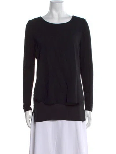 Pre-owned Sonia Rykiel Scoop Neck Long Sleeve Sweatshirt In Black